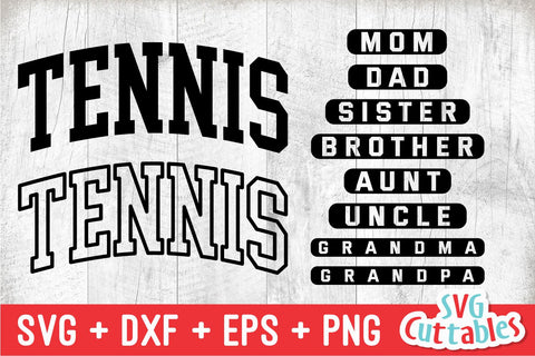 Tennis svg - Tennis Mom Cut File - svg - dxf - eps - png - Shirt Design - Silhouette - Cricut - Digital File SVG Svg Cuttables 