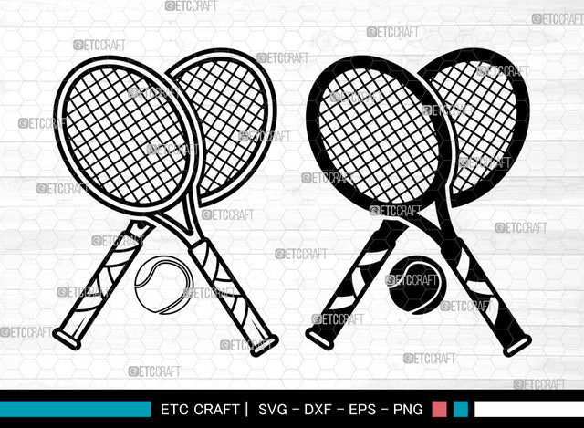 Tennis SVG, Tennis SVG, Tennis Racket Svg, Tennis Ball Svg, Sports Svg, Tennis Monogram Frame Svg, Tennis SVG ETC Craft 