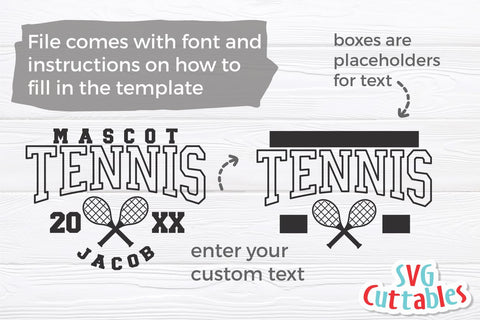 Tennis SVG | Tennis Template 002 | Shirt Design SVG Svg Cuttables 