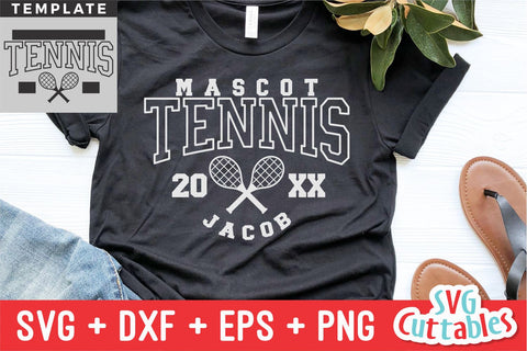 Tennis SVG | Tennis Template 002 | Shirt Design SVG Svg Cuttables 