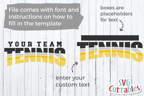 Tennis Template 004 Svg Cuttables 