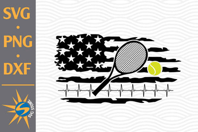 Tennis US Flag SVG, PNG, DXF Digital Files Include SVG SVGStoreShop 