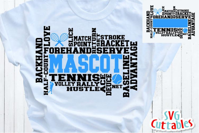 Tennis Word Art SVG Svg Cuttables 