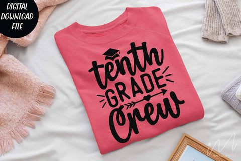 Tenth grade crew svg, Halloween t shirt svg,Tenth grade teacher svg, Tenth grade svg, Tenth grade group shirt svg, teacher t shirt svg, cool teacher svg, cut file SVG Isabella Machell 
