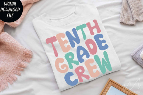 Tenth grade crew svg, Tenth grade teacher svg, Tenth grade svg, Tenth grade group shirt svg, teacher t shirt svg, cool teacher svg, cut file SVG Isabella Machell 