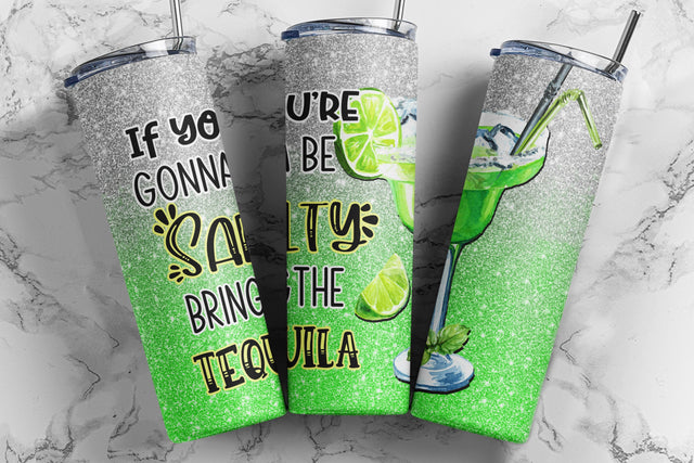 Tequila 20 oz Skinny Tumbler Sublimation Design, Funny Tumbler Design Straight & Tapered PNG Sublimation TumblersByPhill 