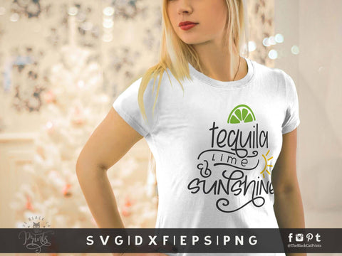 Tequila Lime And Sunshine | Cinco de Mayo Cut File SVG TheBlackCatPrints 