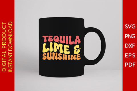 Tequila Lime And Sunshine Retro Summer Vacation SVG PNG PDF Cut File SVG Creativedesigntee 
