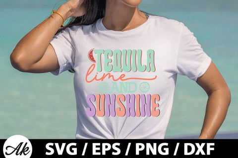 Tequila lime and sunshine Retro SVG SVG akazaddesign 