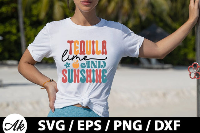 Tequila lime and sunshine Retro SVG SVG akazaddesign 