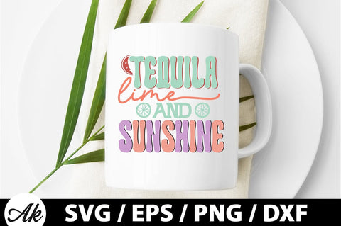 Tequila lime and sunshine Retro SVG SVG akazaddesign 