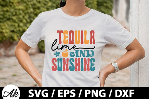 Tequila lime and sunshine Retro SVG SVG akazaddesign 