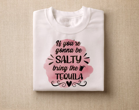 Tequila Sublimation Designs Bundle, 6 Tequila Quotes PNG Files, If You're Gonna Be Salty Bring The Tequila PNG, Tequila Lime And Sunshine PNG Sublimation HappyDesignStudio 