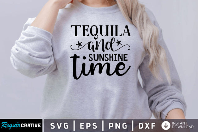 Tequila time and sunshine SVG SVG Regulrcrative 