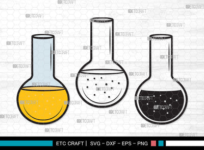 Test Tube Clipart SVG, Chemistry Tools Svg, Flask Svg, Tube Svg, Chemistry Beaker Svg, Beaker Svg, Test Tube Clipart SVG ETC Craft 