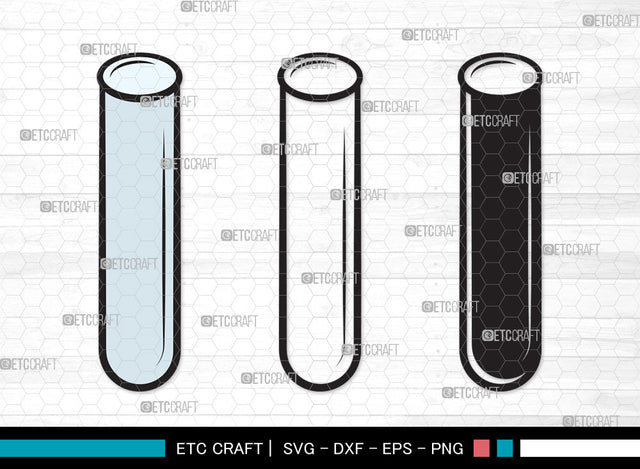 Test Tube Clipart SVG, Chemistry Tools Svg, Flask Svg, Tube Svg, Chemistry Beaker Svg, Beaker Svg, Test Tube Clipart SVG ETC Craft 