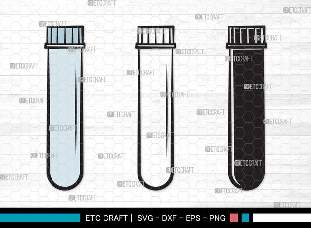 Test Tube Clipart SVG, Chemistry Tools Svg, Flask Svg, Tube Svg, Chemistry Beaker Svg, Beaker Svg, Test Tube Clipart SVG ETC Craft 