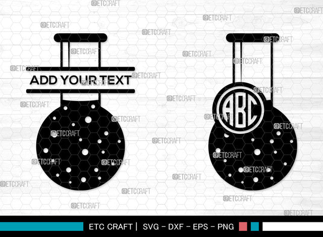 Test Tube Mnogram SVG, Split Mnogram SVG, Chemistry Tools Svg, Test Tube Icon Svg, Tube Svg, Beaker Svg, Test Tube SVG ETC Craft 