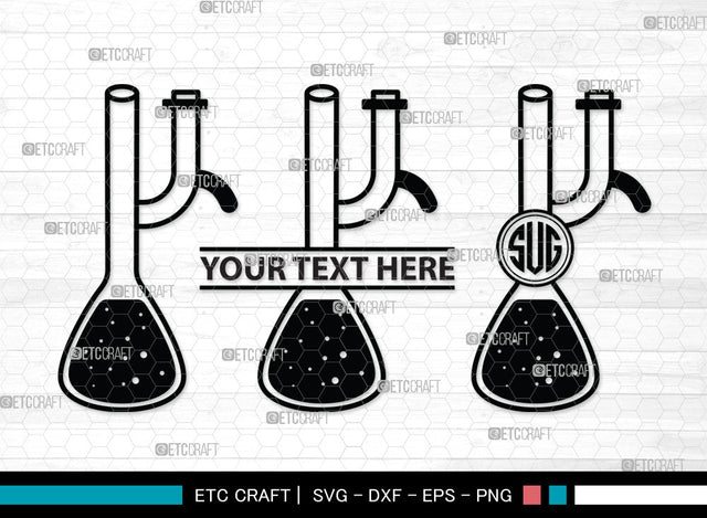 Test Tube Monogram SVG, Chemistry Tools Svg, Flask Svg, Tube Svg, Chemistry Beaker Svg, Beaker Svg, Test Tube Monogram SVG ETC Craft 