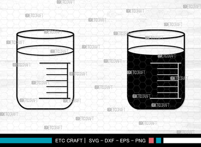 Test Tube SVG, Chemistry Tools Svg, Test Tube Icon Svg, Tube Svg, Beaker Svg, Test Tube SVG ETC Craft 