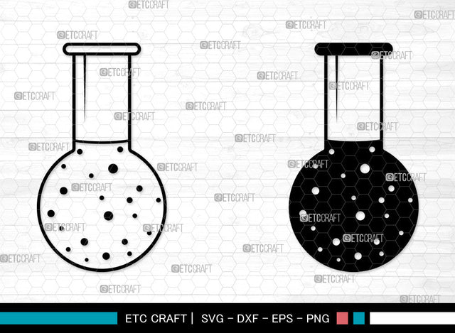Test Tube SVG, Chemistry Tools Svg, Test Tube Icon Svg, Tube Svg, Beaker Svg, Test Tube SVG ETC Craft 