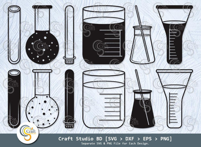 test tube svg, test tube, chemistry tools, tube, beaker, test tube bundle, test tube icon, outline, silhouette, cricut svg, svg cut file, cutting file, svg for cricut, SVG ETC Craft 