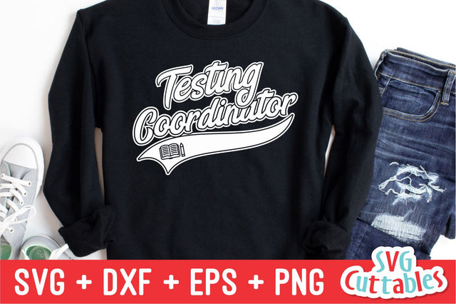 Testing Coordinator svg - Teacher svg - Occupation - Swoosh - svg - dxf - eps - png - Cut File - Silhouette - Cricut - Digital Download SVG Svg Cuttables 