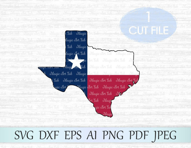 Texas cut file SVG MagicArtLab 