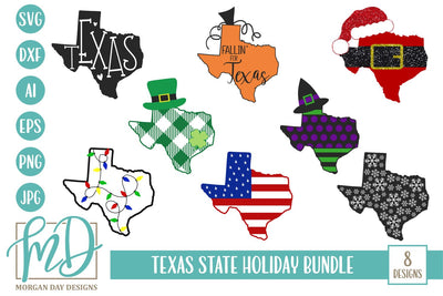 Texas Holiday Bundle SVG Morgan Day Designs