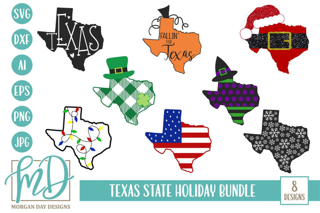 Texas Holiday Bundle SVG Morgan Day Designs
