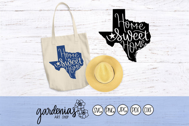 Texas Home Sweet Home SVG Gardenias Art Shop 