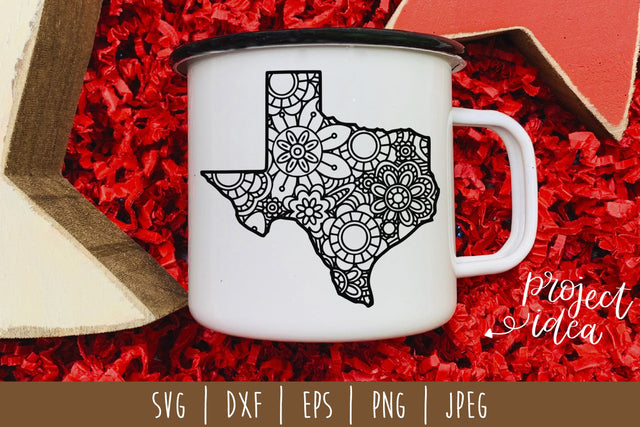 Texas Mandala Zentangle SVG SavoringSurprises 