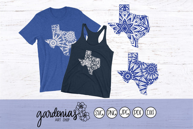 Texas Mandalas SVG Gardenias Art Shop 