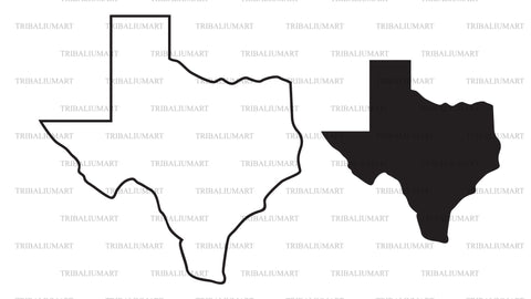 Texas map SVG TribaliumArtSF 