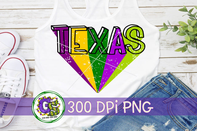 Texas Mardi Gras PNG for Sublimation Sublimation Greedy Stitches 