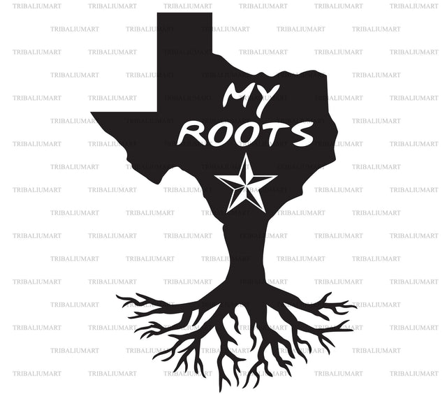 Texas my roots SVG TribaliumArtSF 