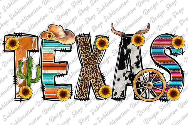 Texas Png, Texas Sublimation, Western Png, Leopard Png, Sunflowers Png, Cactus , Cowboy Hat,Bull Skull,Sublimation Designs,Digital Download, Sublimation SublimationDesignShop 