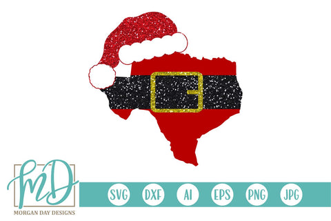 Texas Santa SVG Morgan Day Designs 