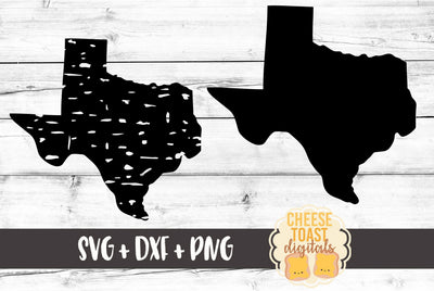 Texas - Solid & Grunge SVG Cheese Toast Digitals 