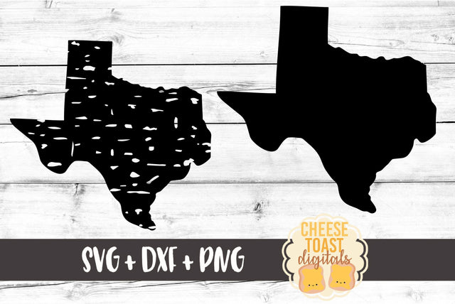 Texas - Solid & Grunge SVG Cheese Toast Digitals 