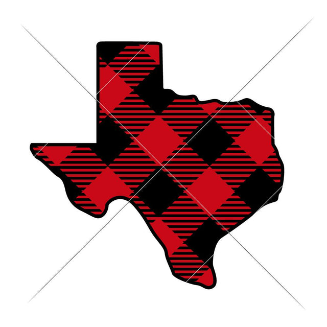 Texas State Plaid Pattern layered SVG Chameleon Cuttables 