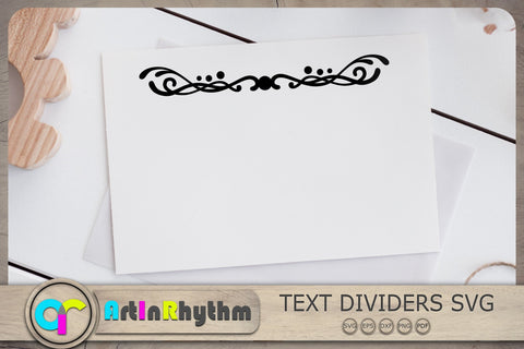 Text Dividers Svg, Dividers Svg, Floral Ornaments Svg, Flourishes Svg SVG Artinrhythm shop 