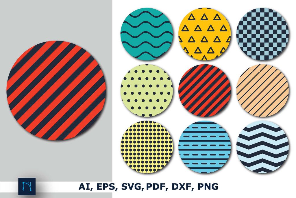 texture patterns Keychain SVG Bundle - So Fontsy