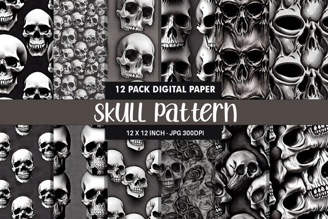 Texture skull seamless pattern Digital Pattern artnoy 