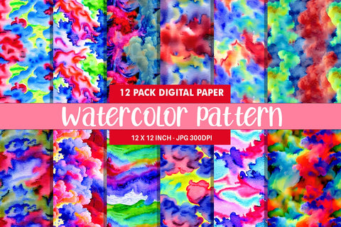 Texture watercolor seamless pattern Digital Pattern artnoy 
