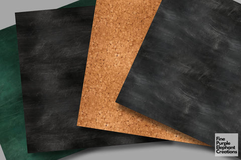 Textured Blackboard | Back to School Digital Pattern Fine Purple Elephant Creations 