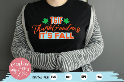 tgif thank goodness it's fall SVG md faruk hossain 