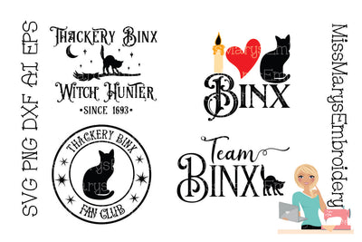 Thackery Binx SVG | Hocus Pocus SVG SVG MissMarysEmbroidery 