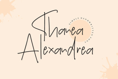 Thanea Alexandrea Font Afandi Studio 