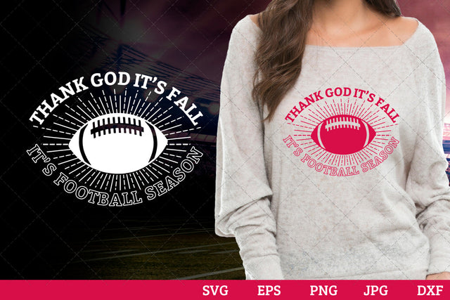 Thank God it s fall it s football season yall Superbowl Football Sayings svg file for cutting, cricut silhouette cameo designs for tshirt SVG Loveleen Kaur 